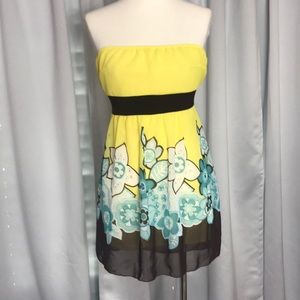 M/L tunic strapless tube top. Empire waist